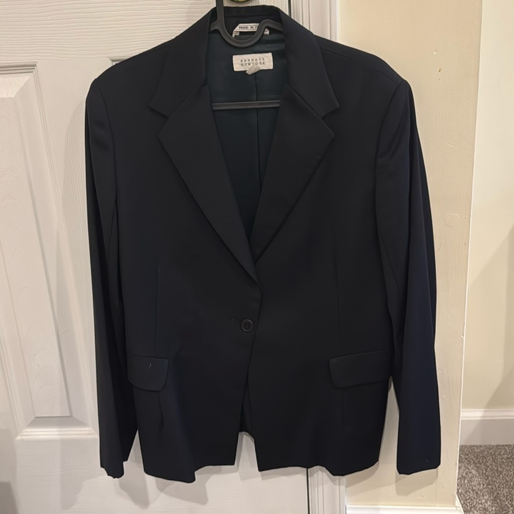 Vintage Barneys New York Wool Blazer Jacket Size 12 Made in Italy